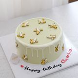  bánh kem vẽ quả chuối 