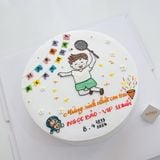  bánh kem vẽ cầu lông 