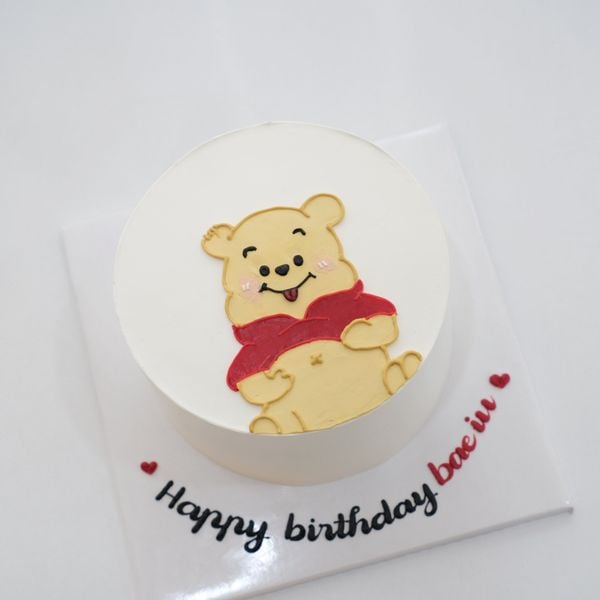  bánh kem con gấu, gấu pooh 