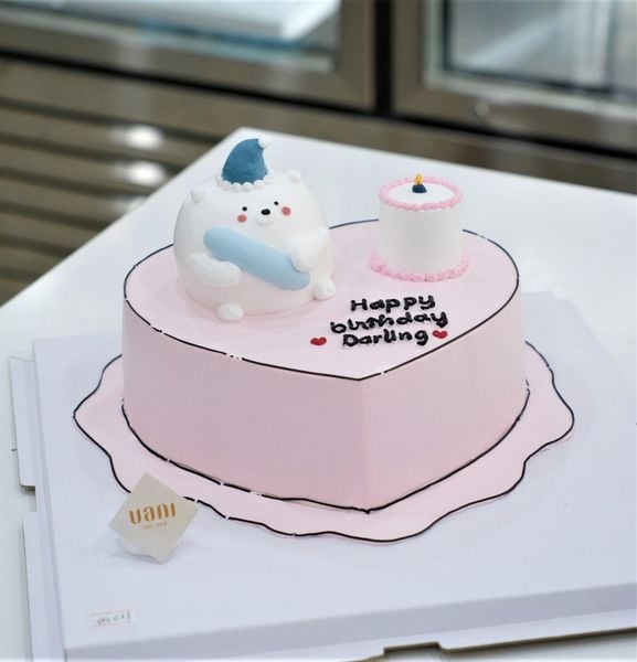  bánh kem tim - con thú 