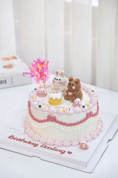  bánh kem gấu - thỏ 