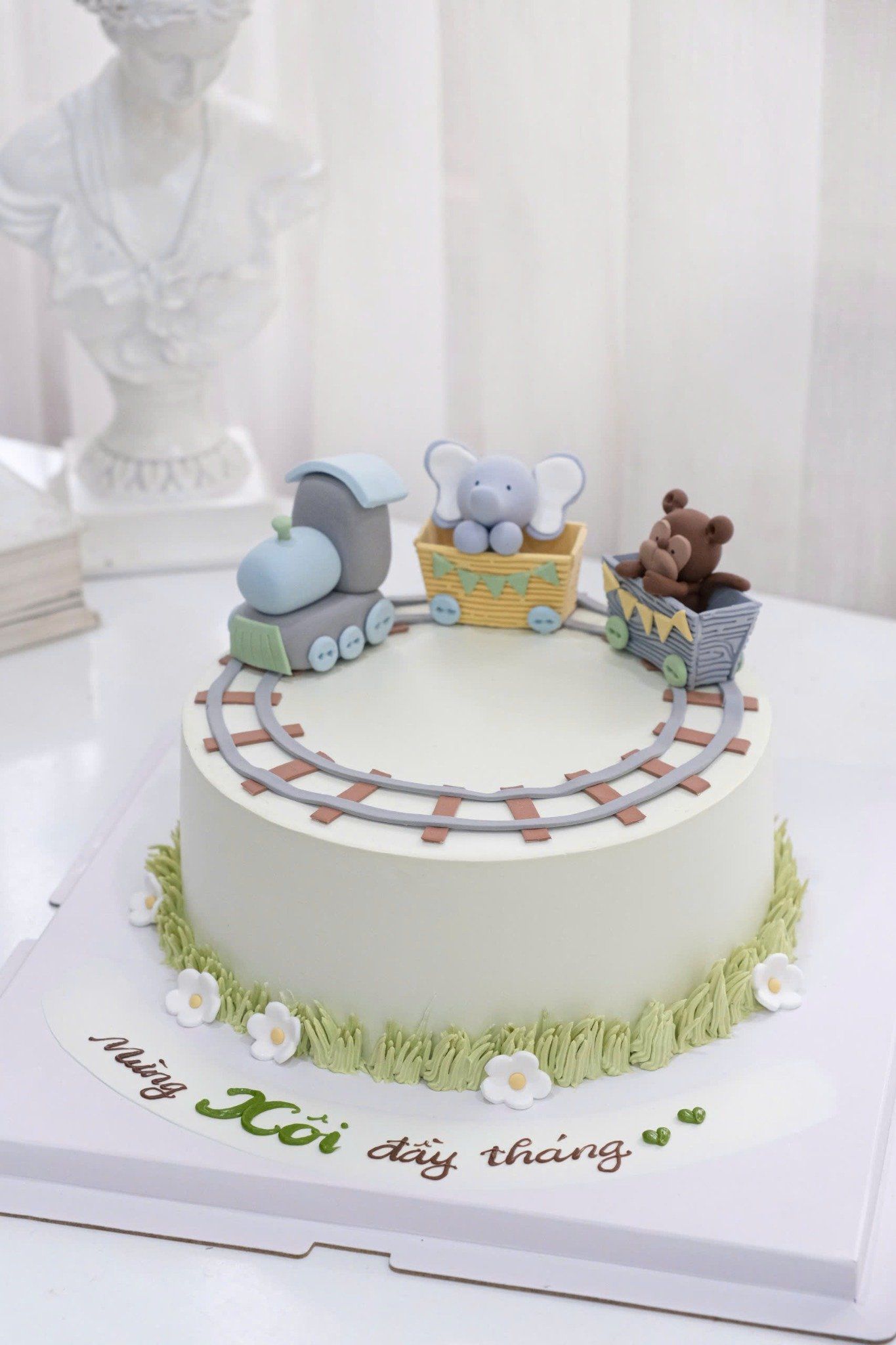  bánh kem đoàn tàu - con vật 