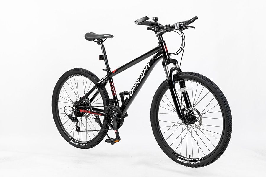  Xe đạp địa hình MTB Topright H500 phanh đĩa bánh 26 Icnhs (Màu đen) 