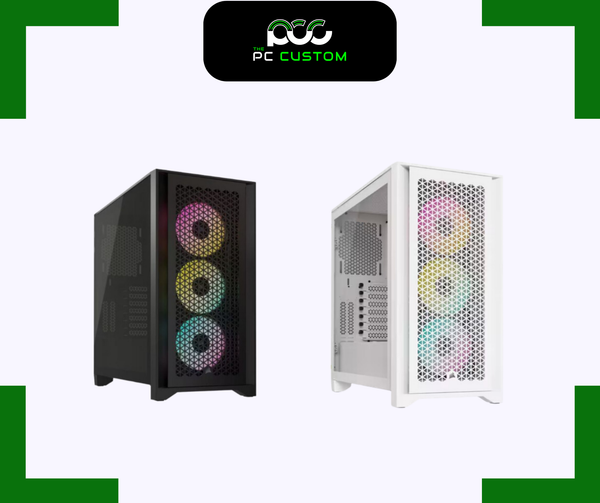 CORSAIR iCUE 4000D RGB AIRFLOW BLACK/WHITE 