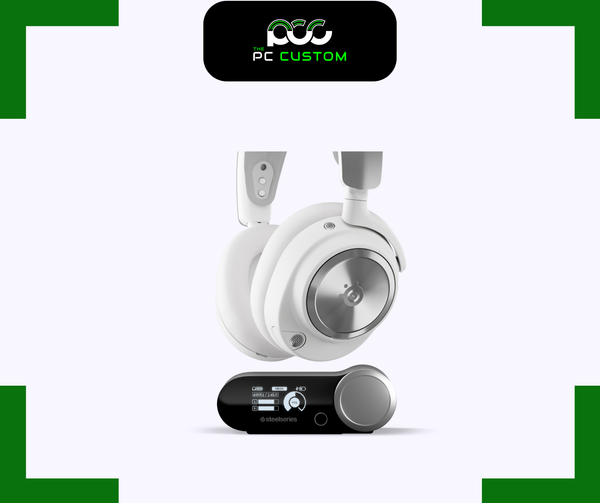  TAI NGHE GAMING ARCTIS NOVA PRO WIRELESS KÈM INFINITY POWER SYSTEM MÀU TRẮNG STEELSERIES 