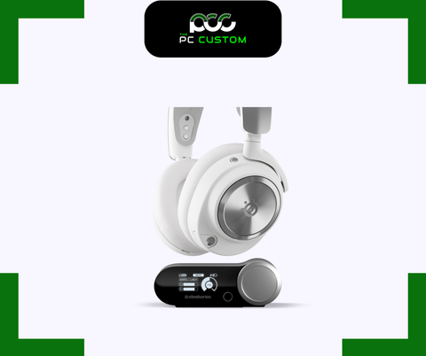  TAI NGHE GAMING ARCTIS NOVA PRO WIRELESS KÈM INFINITY POWER SYSTEM MÀU TRẮNG STEELSERIES 