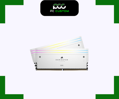  RAM CORSAIR DOMINATOR TITANIUM RGB 32GB (16GBx2) 6400MT/s DDR5 WHITE 