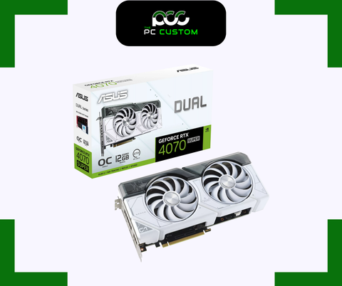  ASUS DUAL RTX 4070 SUPER WHITE OC 12GB 