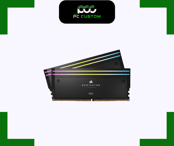  RAM CORSAIR DOMINATOR TITANIUM RGB 32GB (16GBx2) 6400MT/s DDR5 BLACK 