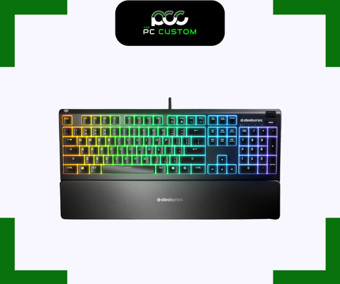  BÀN PHÍM GAMING APEX 3 + KÊ TAY STEELSERIES 