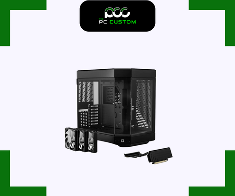  CASE HYTE Y60 FULL BLACK 3FAN, RISER CABLE 4.0 