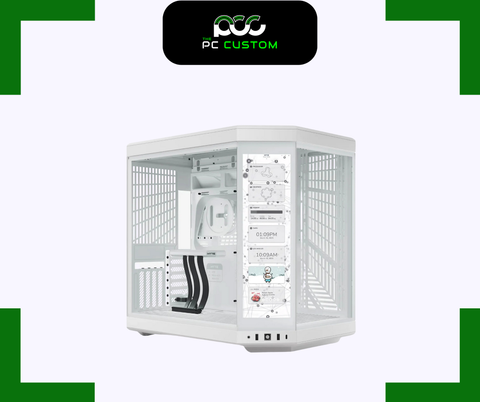  CASE HYTE Y70 FULL WHITE 3FAN, RISER CABLE 4.0 