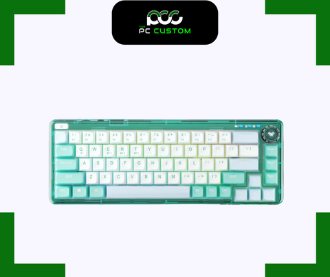 BÀN PHÍM CƠ GAMING 3 MODE AULA F68 (GREEN EDITION) 