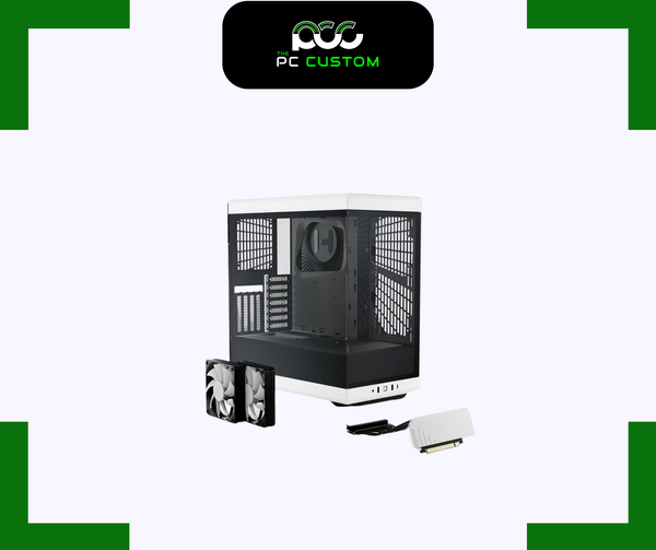  CASE HYTE Y40 BLACK WHITE 2FAN, RISER CABLE 4.0 