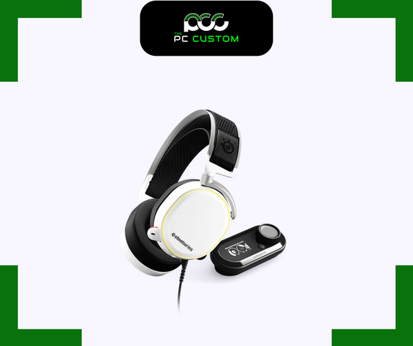  TAI NGHE GAMING CÓ DÂY ARCTIS PRO KÈM GAMEDAC MÀU TRẮNG STEELSERIES 