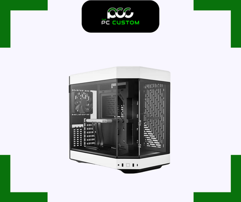  CASE HYTE Y60 BLACK WHITE 3FAN, RISER CABLE 4.0 