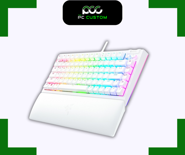  BÀN PHÍM CƠ RAZER BLACKWIDOW V4 75% - HOT SWAPPABLE MECHANICAL - WHITE EDITION - US LAYOUT - WORLD PACKAGING 