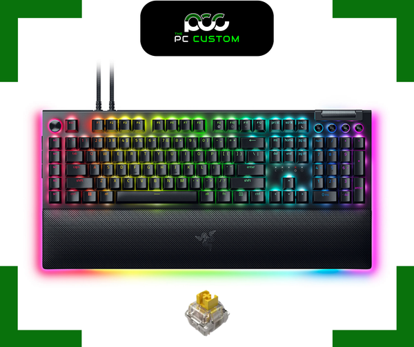  BÀN PHÍM CƠ RAZER BLACKWIDOW V4 PRO - GREEN SWITCH/YELLOW SWITCH 