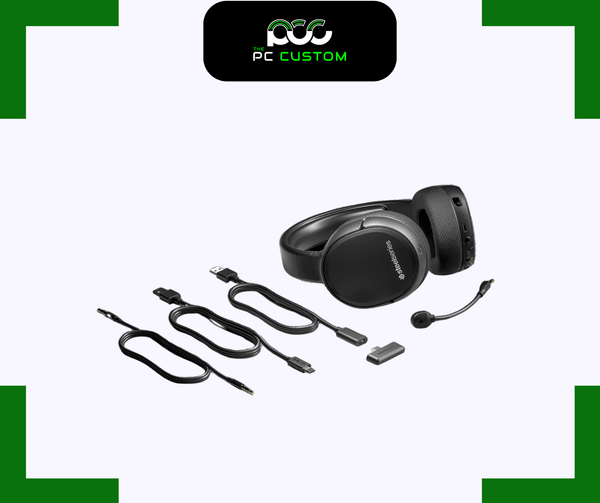  TAI NGHE GAMING KHÔNG DÂY ARCTIS 1 WIRELESS MÀU ĐEN STEELSERIES 