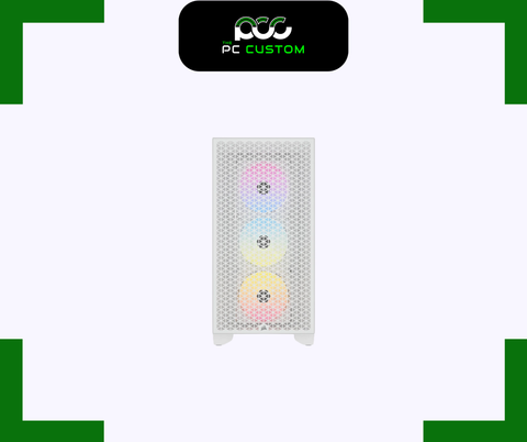  CORSAIR 3000D RGB TEMPERED GLASS MID TOWER BLACK/WHITE 