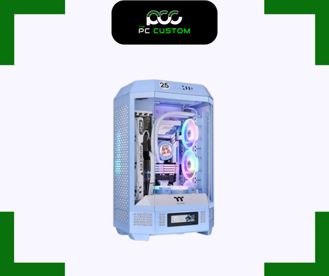  CASE THERMALTAKE THE TOWER 300 CHASSIS BLACK/SNOW/HYDRANGEABLUE 