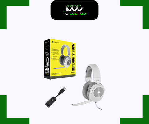  TAI NGHE CORSAIR HS55 SURROUND WHITE 