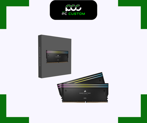  RAM CORSAIR DOMINATOR TITANIUM RGB 32GB (16GBx2) 7200MT/s DDR5 BLACK 