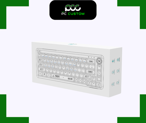  BÀN PHÍM CƠ GAMING 3 MODE AULA F68 (GREEN EDITION) 