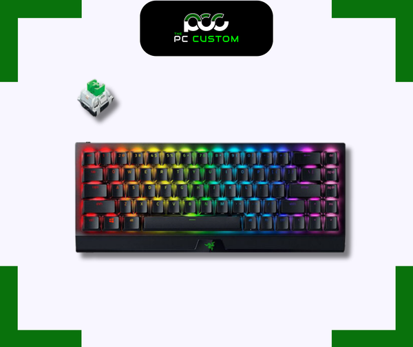  BÀN PHÍM CƠ RAZER BLACKWIDOW V3 MINI HYPERSPEED - GREEN SWITCH/YELLOW SWITCH 