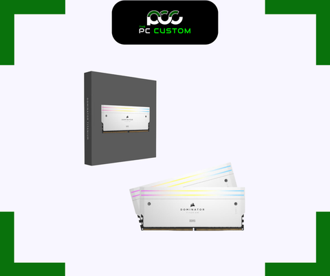  RAM CORSAIR DOMINATOR TITANIUM RGB 32GB (16GBx2) 6400MT/s DDR5 WHITE 
