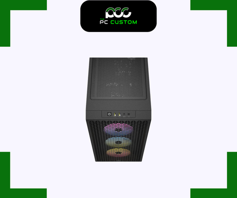  CORSAIR 3000D RGB TEMPERED GLASS MID TOWER BLACK/WHITE 