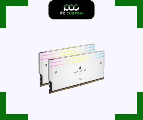  RAM CORSAIR DOMINATOR TITANIUM RGB 64GB (32GBx2) 6000MT/s DDR5 WHITE 