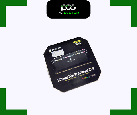  RAM CORSAIR DOMINATOR PLATINUM RGB 32GB (16GBx2) 5600MHz DDR5 BLACK 