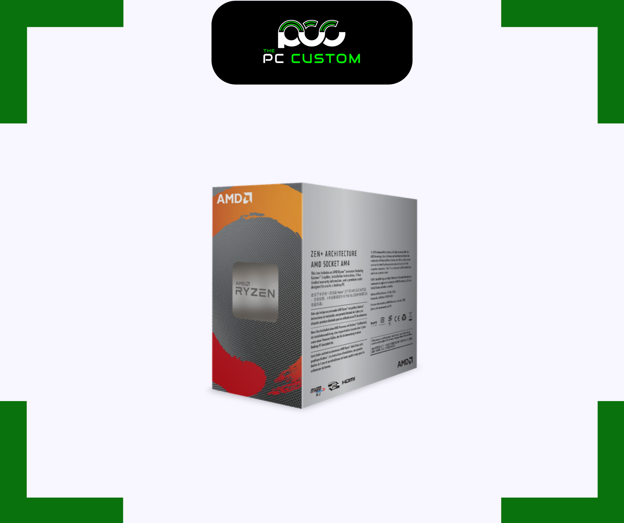 CPU AMD RYZEN 3 3200G – BOX CHÍNH HÃNG– The PC Custom