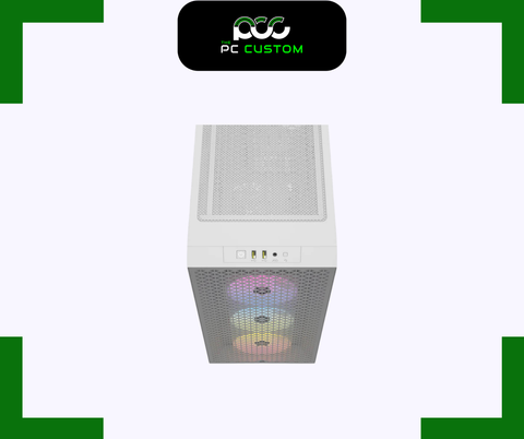  CORSAIR 3000D RGB TEMPERED GLASS MID TOWER BLACK/WHITE 