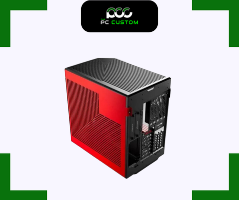  CASE HYTE Y60 BLACK RED 3FAN, RISER CABLE 4.0 