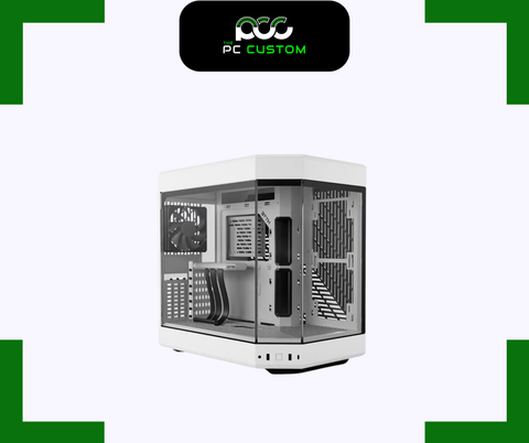 CASE HYTE Y60 FULL WHITE 3FAN, RISER CABLE 4.0 