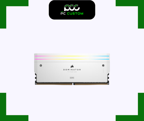  RAM CORSAIR DOMINATOR TITANIUM RGB 64GB (32GBx2) 6400MT/s DDR5 WHITE 