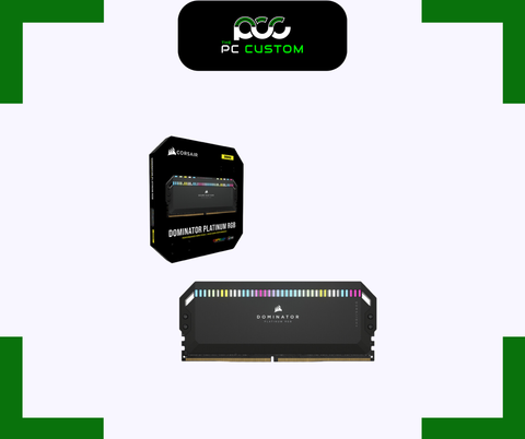  RAM CORSAIR DOMINATOR PLATINUM RGB 32GB (16GBx2) 6200MHz DDR5 BLACK 