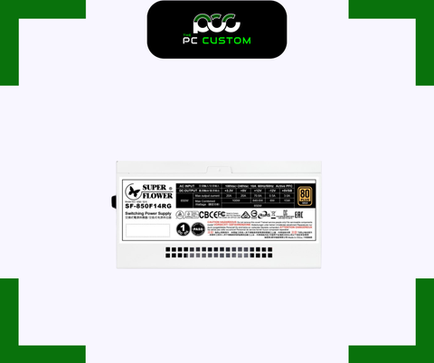  PSU SUPER FLOWER LEADEX III 850W ARGB 80 PLUS GOLD BLACK/WHITE 