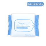  L'ANGE - KHĂN VẢI ĐA NĂNG CHO BÉ (BỊCH 100 MIẾNG) 