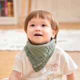  L'ANGE YẾM TAM GIÁC VẢI BÔNG 6 LỚP 28x28cm - MÀU XÁM (SET 2 CÁI) 