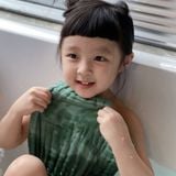  L'ANGE KHĂN QUẤN VẢI BÔNG 3 LỚP 90X90 - XANH LÁ (SET 2 CÁI) 