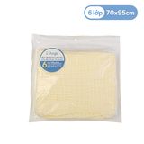  L'ANGE - KHĂN TẮM VẢI BÔNG 6 LỚP VÀNG 70X95 