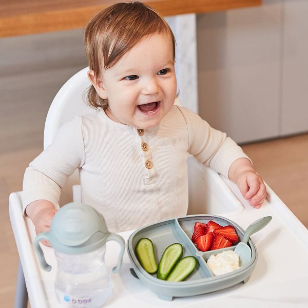  B.BOX KHAY ĂN DẶM 2 TRONG 1 CHO BÉ - LATTE 