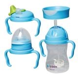  B.BOX BỘ BÌNH NƯỚC 4 NẮP THAY THẾ TIỆN DỤNG CHO BÉ - MÀU XANH 