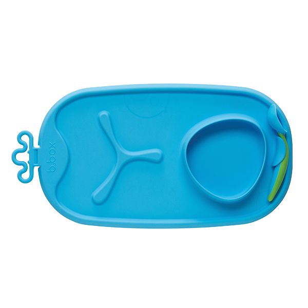  B.BOX KHAY ĂN DẶM CUỘN TRÒN KÈM MUỖNG TIỆN LỢI CHO BÉ - MÀU XANH 