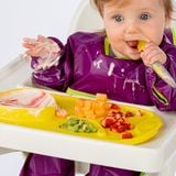  B.BOX KHAY ĂN DẶM CUỘN TRÒN KÈM MUỖNG TIỆN LỢI CHO BÉ - MÀU VÀNG CHANH 