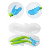  B.BOX BỘ MUỖNG NĨA NGỘ NGHĨNH CHO BÉ TẬP ĂN DẶM - MÀU XANH LÁ (KÈM HỘP ĐỰNG TIỆN LỢI) 