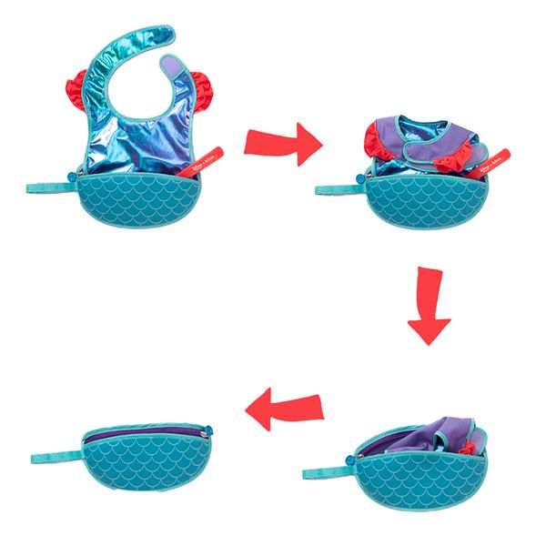  B.BOX DISNEY YẾM ĂN CÓ TÚI KÈM 1 MUỖNG CHO BÉ - ARIEL 